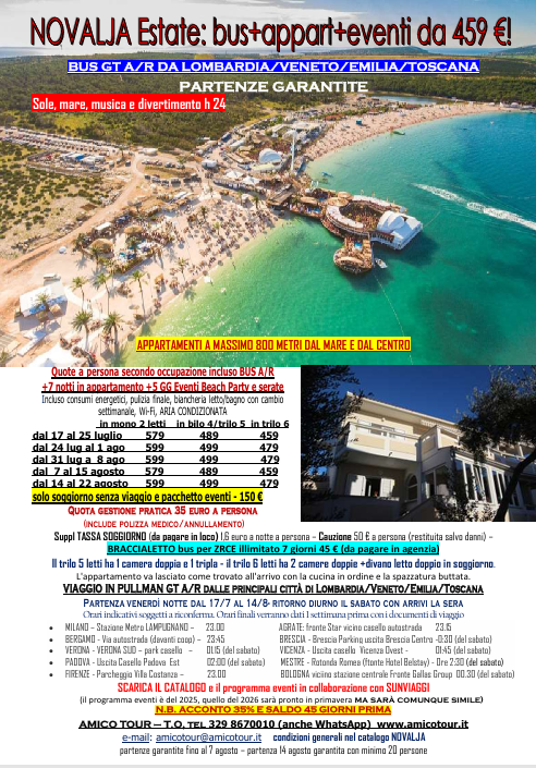 Brochure NOVALJA Appartamenti